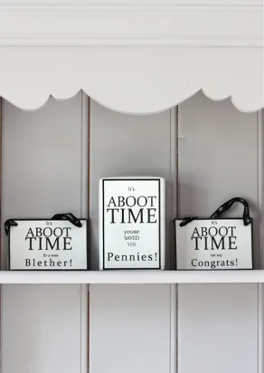 Aboot Time Ceramic Hangings