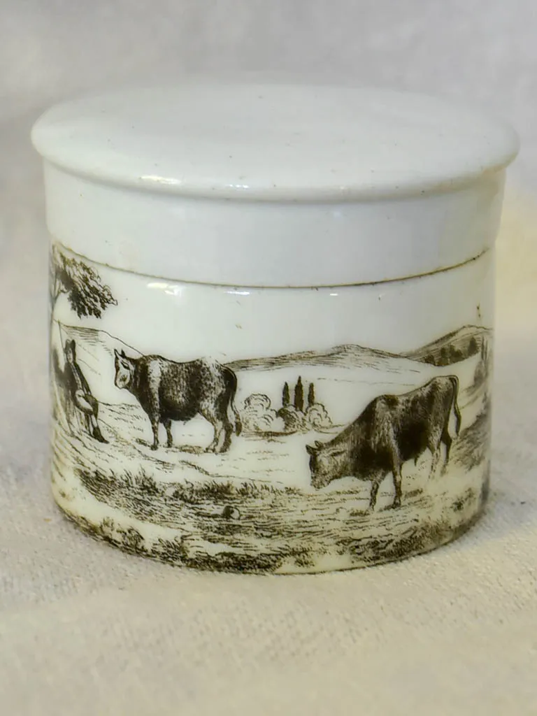 Antique French marrow pot 2¾"