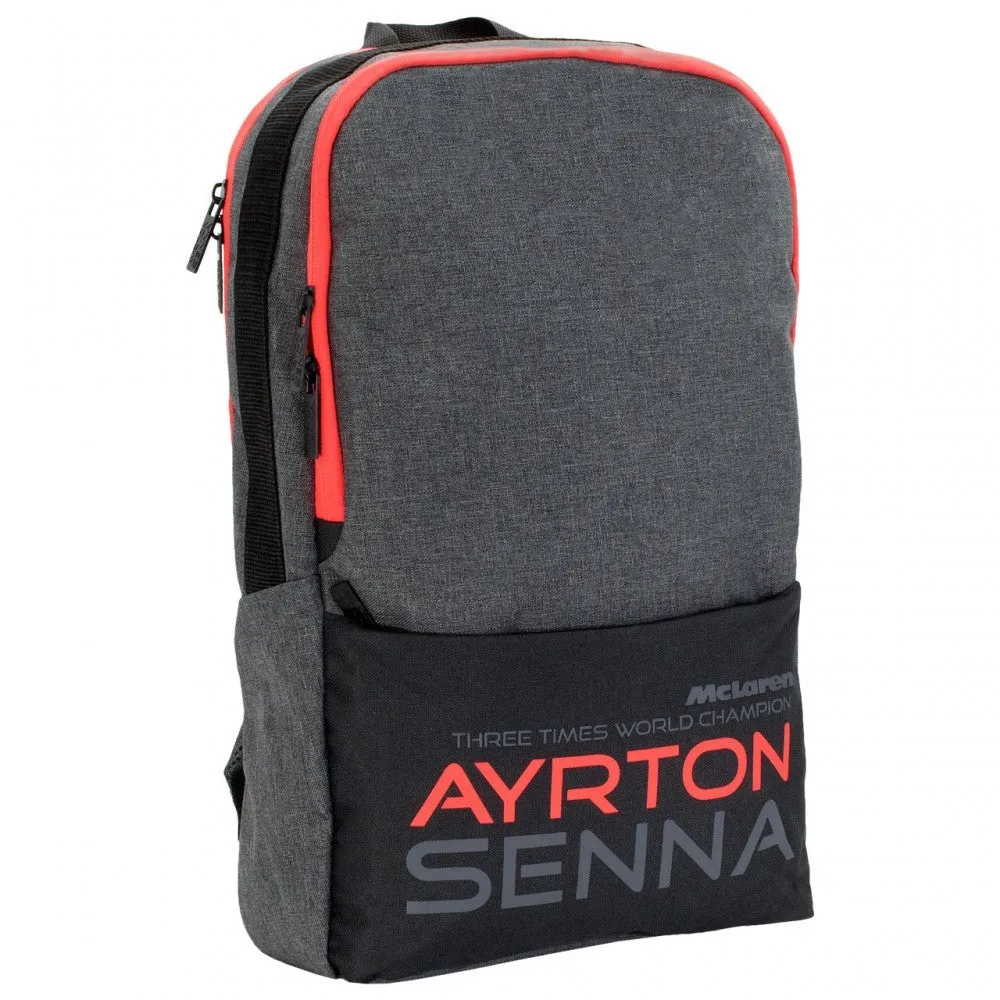 Ayrton Senna McLaren Backpack, 30x46x10 cm, Black, 2017