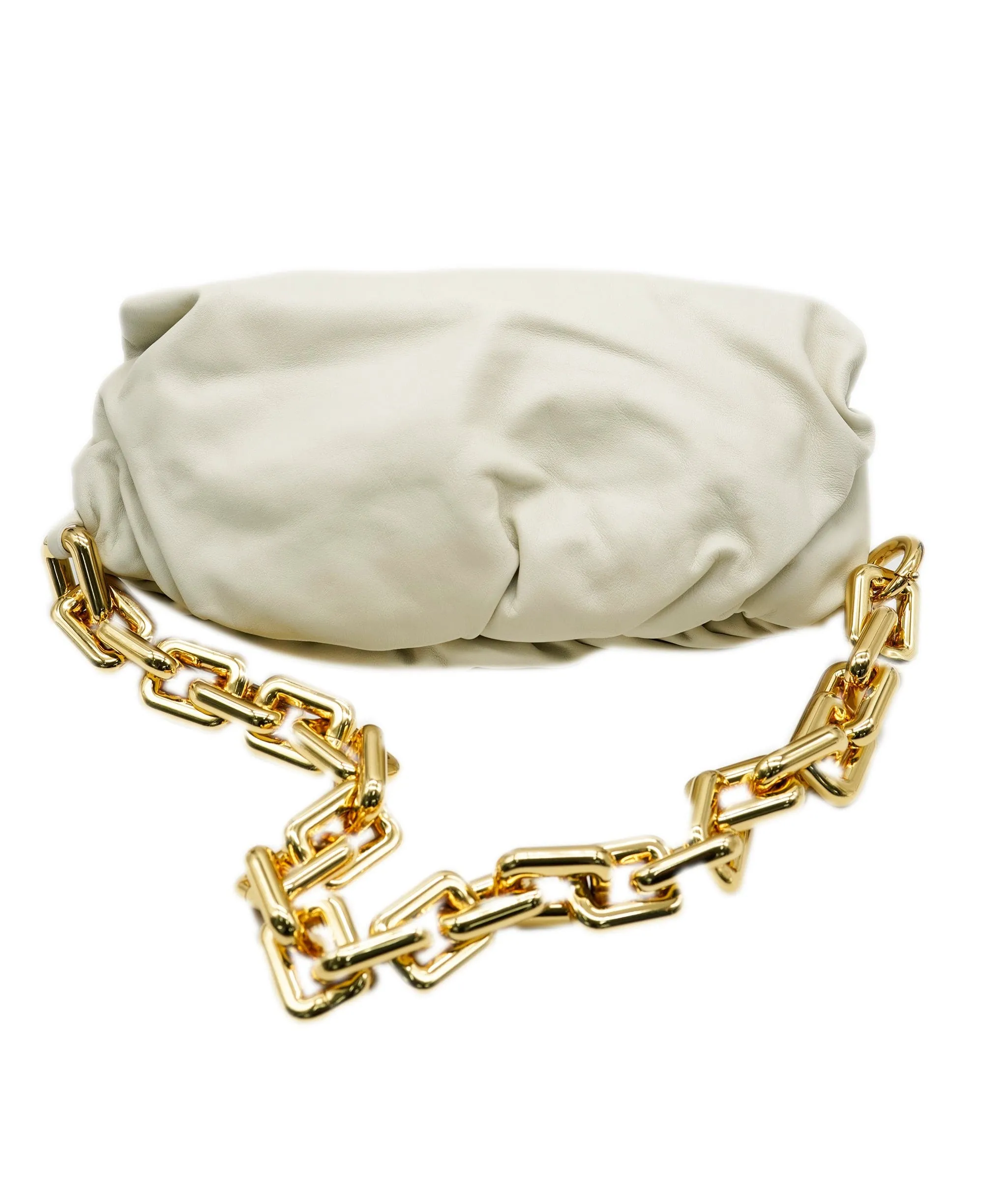 Bottega chain off white bag with GHW  - AJC0412