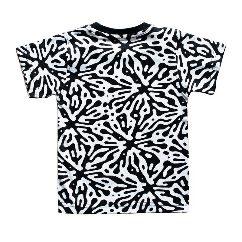 Cotton Slim T-Shirt | Splash | White