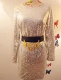 CUTE SHINING SEQUINS DRESS