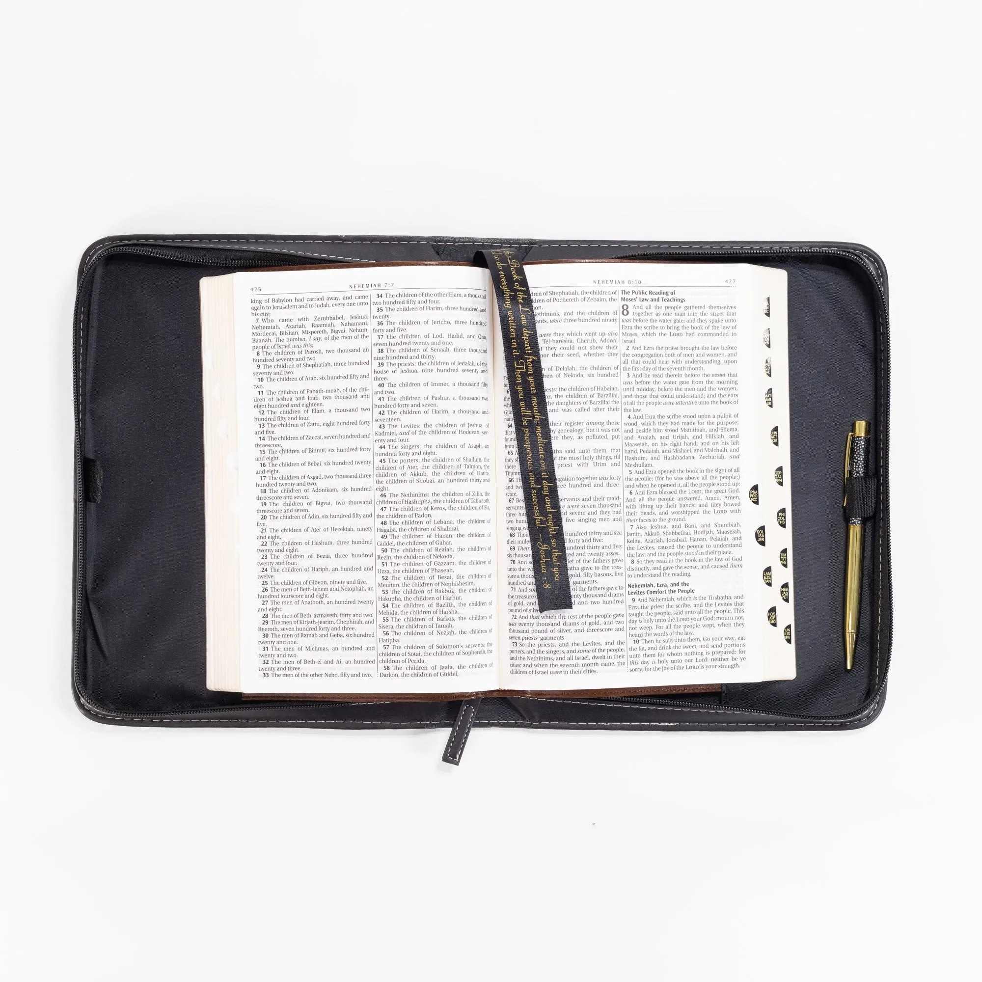 Divine Details: Bible Cover - Black Crosses