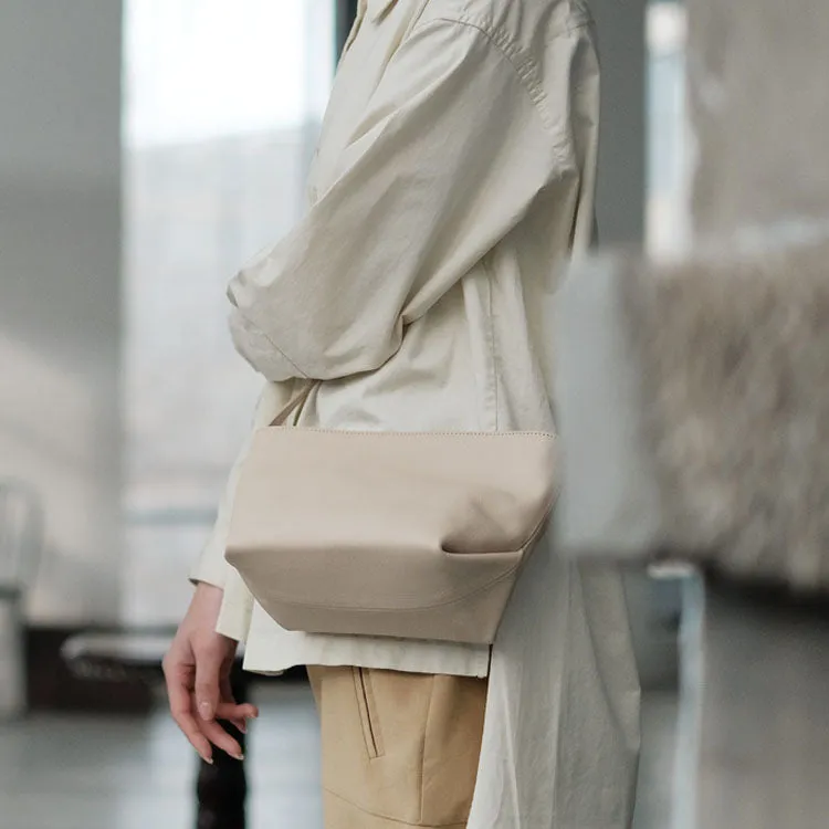 Handmade Womens Small Cowhide Leather Crossbody Purse Side Bags for Women