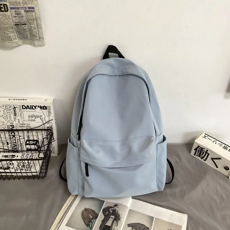 Large Capacity Backpack  New Preppy Style Schoolbag Female Japanese Female College Student Casual Simple Canvas Backpack