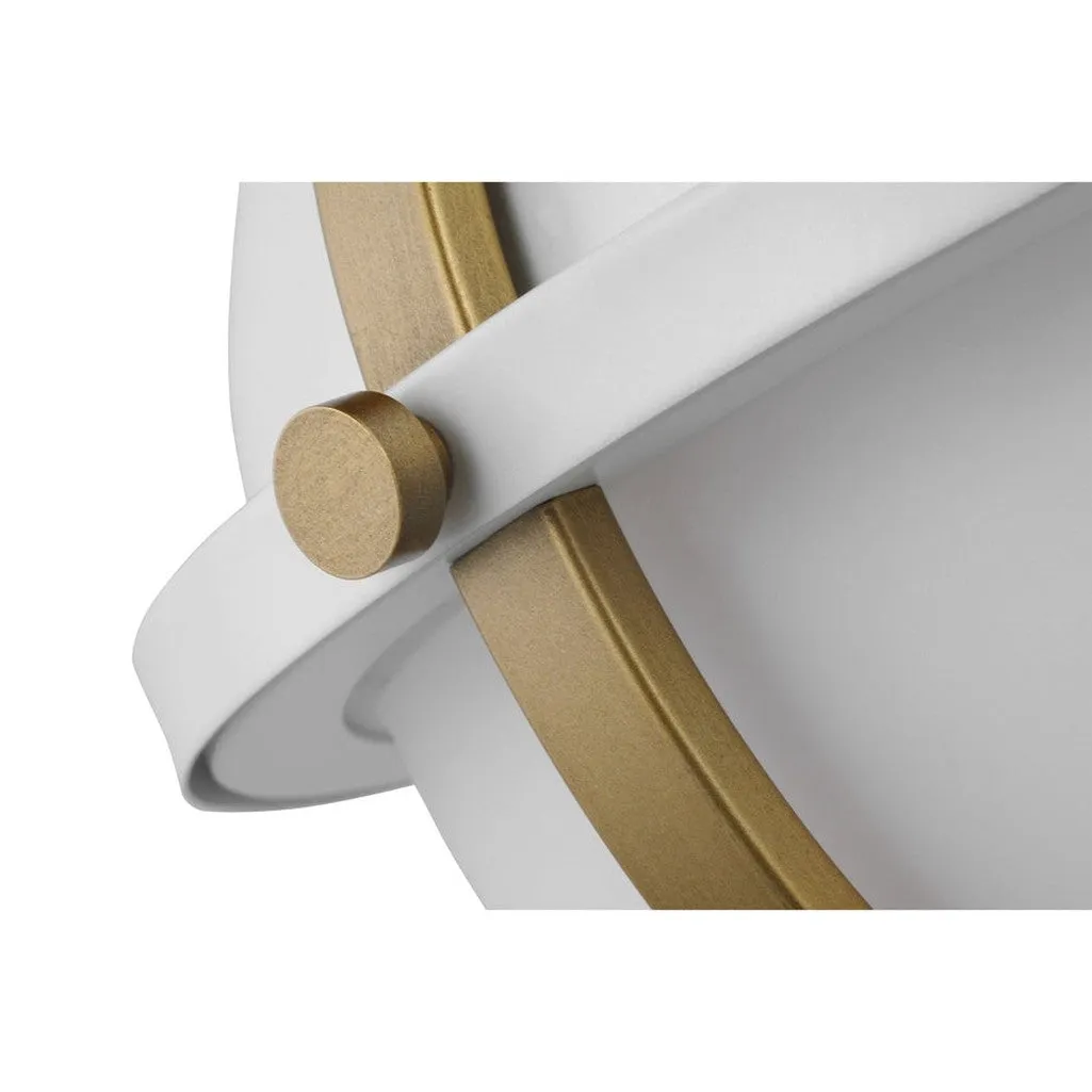 LINCOLN 1 LIGHT MED PEND WHITE