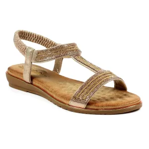 Lunar JLH218 Esta Rose Gold Womens Sandals