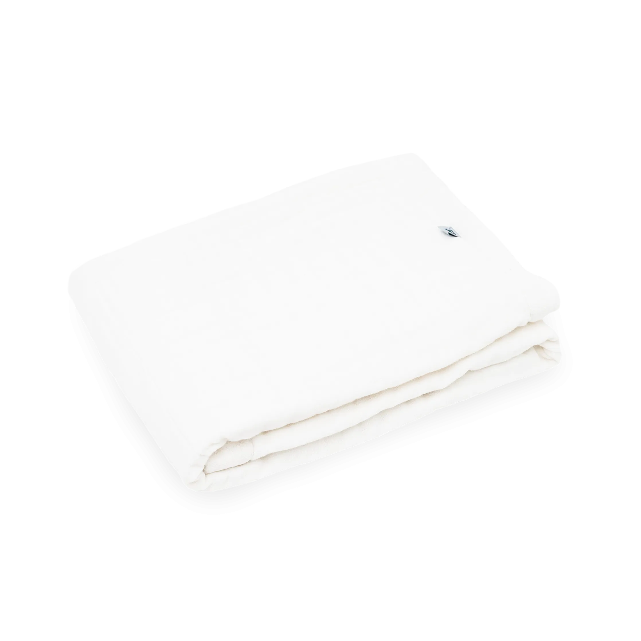 Organic Cotton Muslin Baby Quilt - White