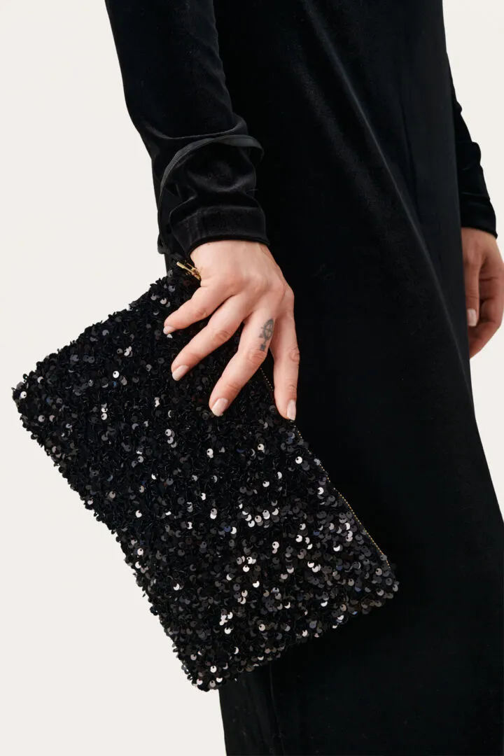 Part Two Denia Clutch in Black