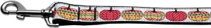 Pretty Pumpkins Nylon Dog Leash 5-8 Inch Wide 6ft Long