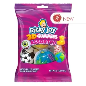 Ricky Joy 3D Gummies 2.5oz Peg Bag