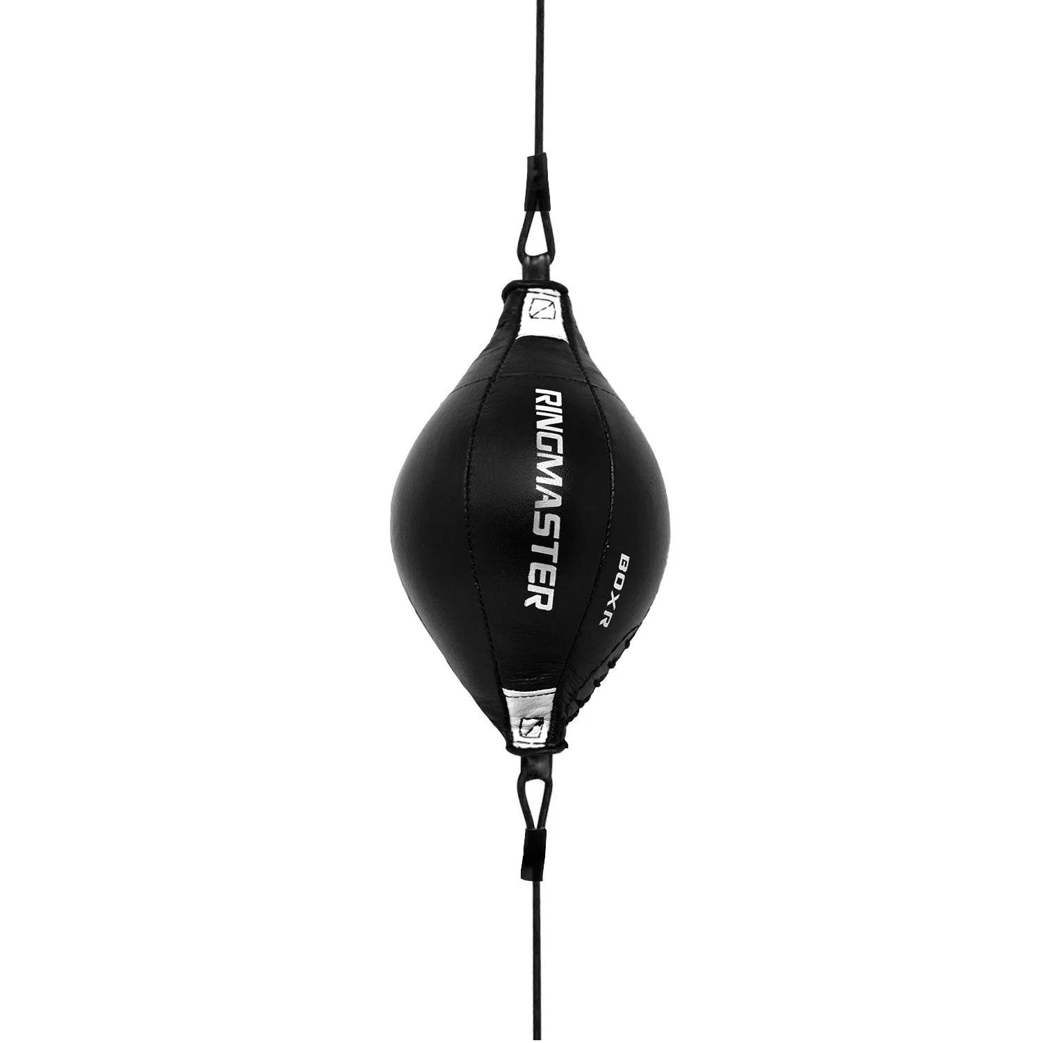 RingMaster Sports Double End Diamond Speed Ball BoxR Series Synthetic Leather White/Black