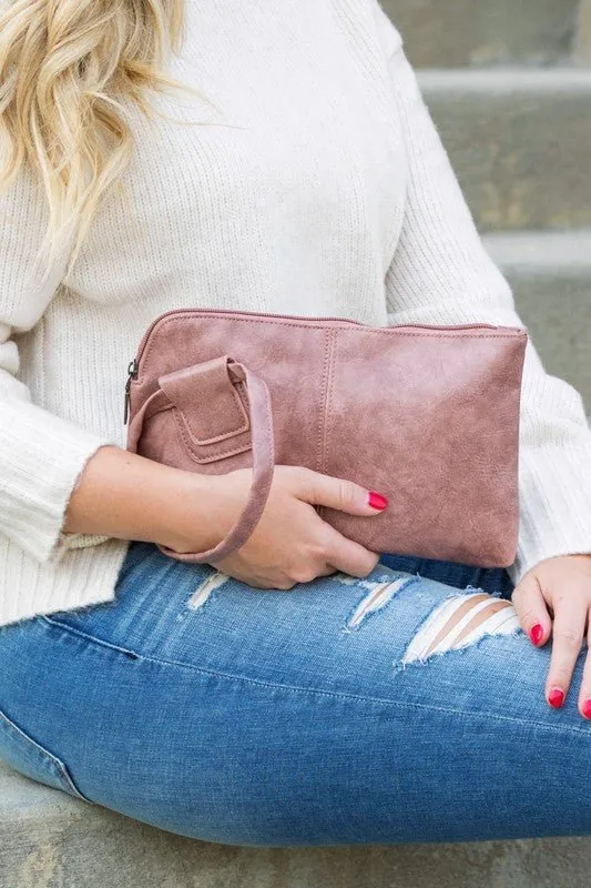 Saying Goodbye Wristlet Clutch Bag