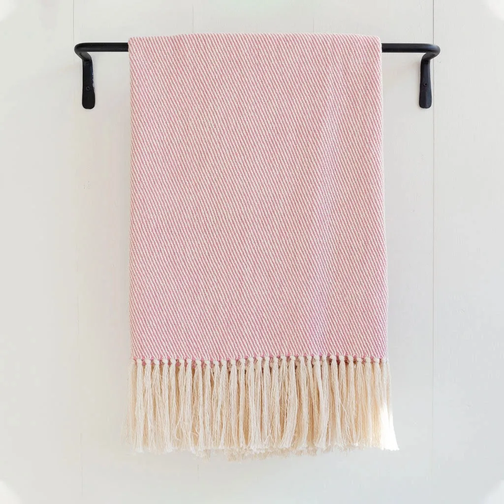 'Sconset Rose Handwoven Cotton Throw