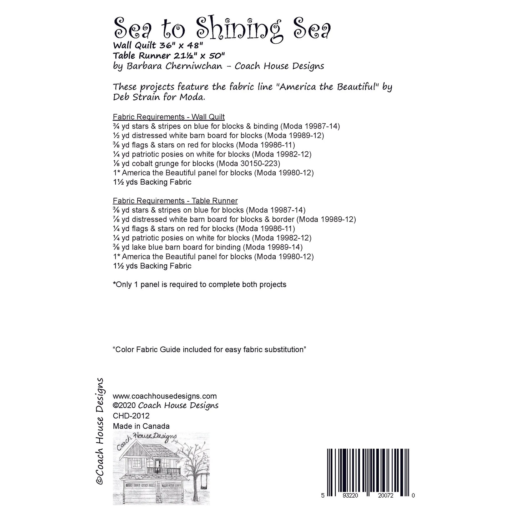 Sea to Shining Sea Quilt Pattern