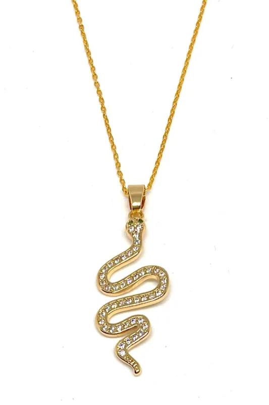 shimmering snake necklace