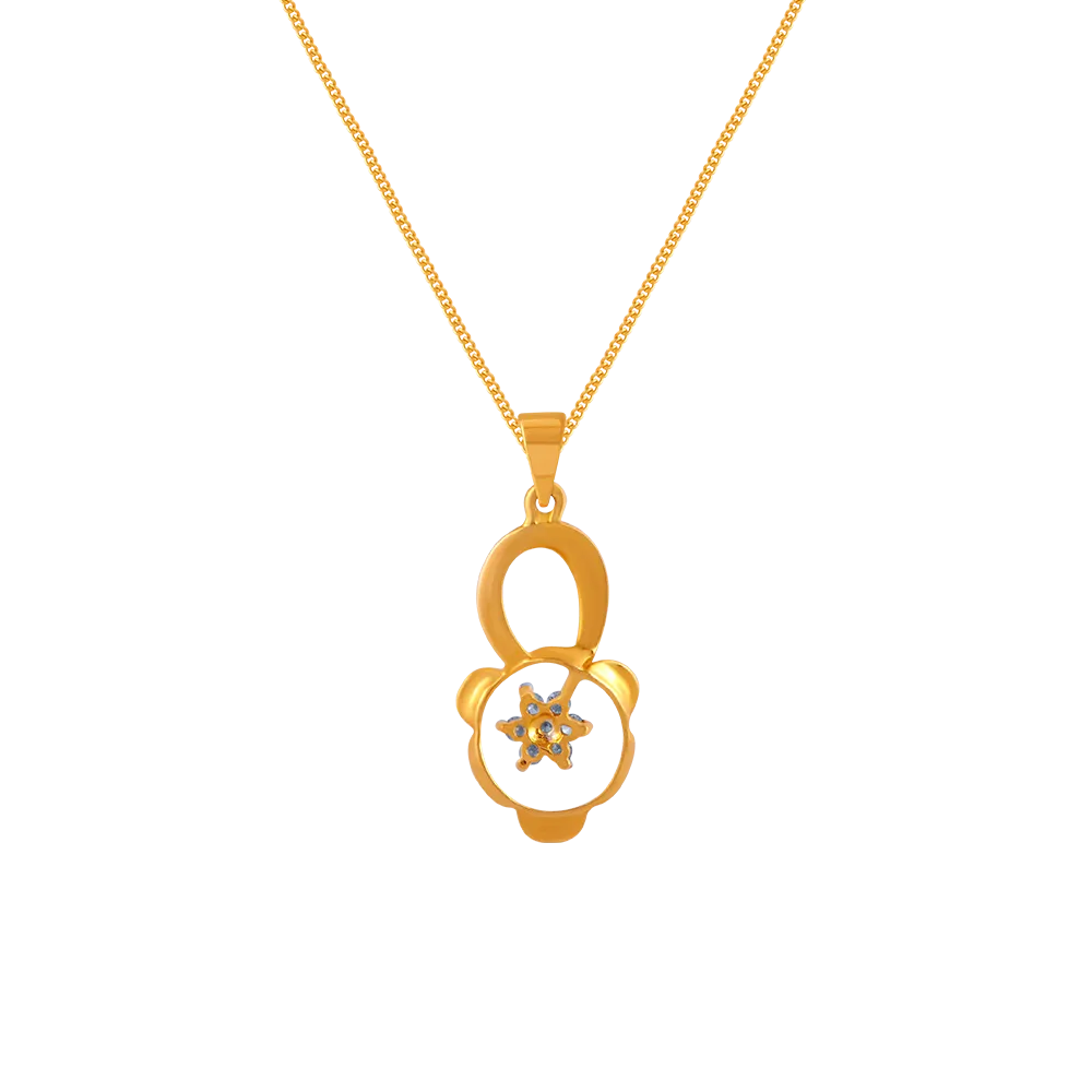 Shining Star-like Diamond Pendant
