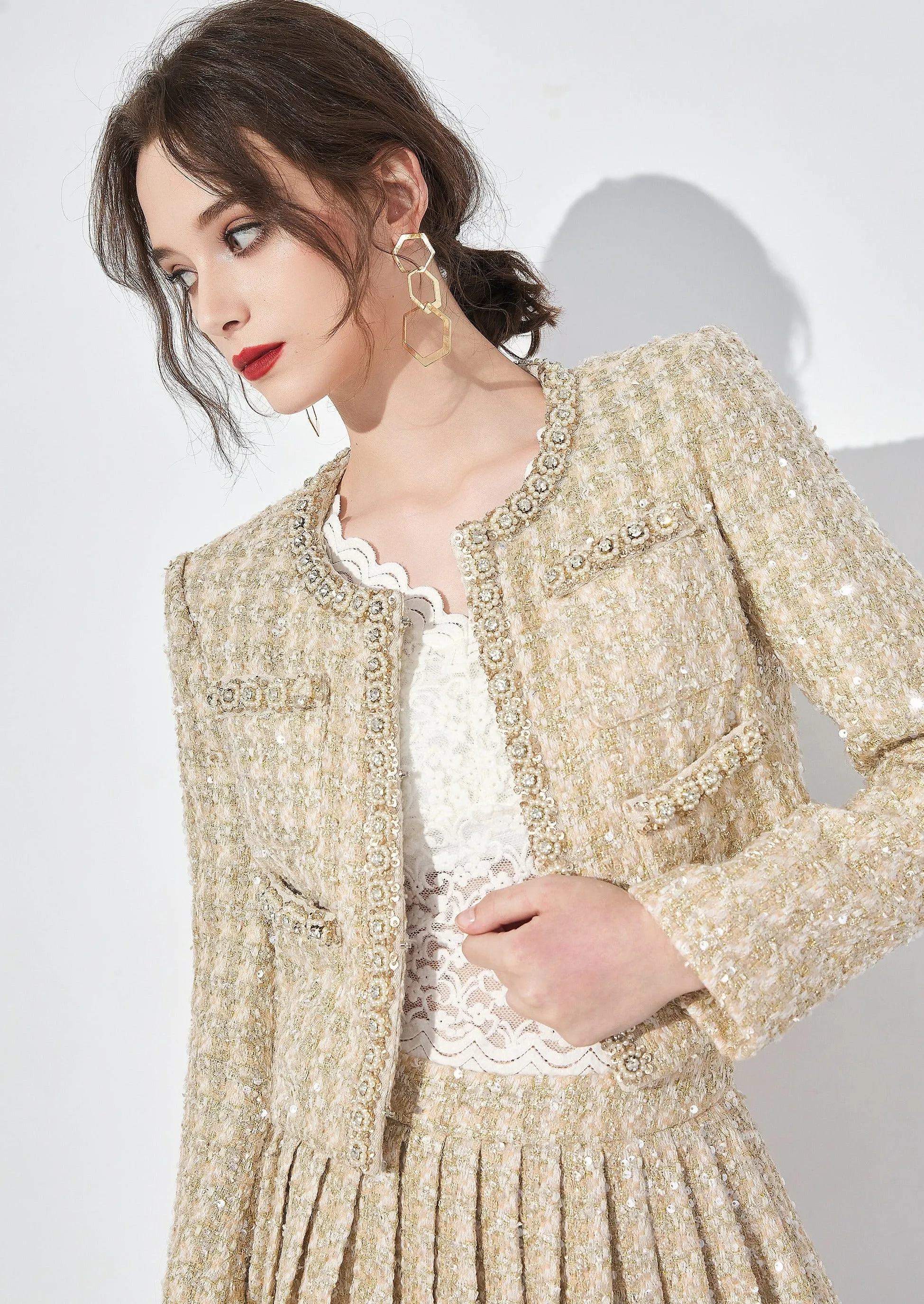 SHINING TWEED JACKET&SKIRT