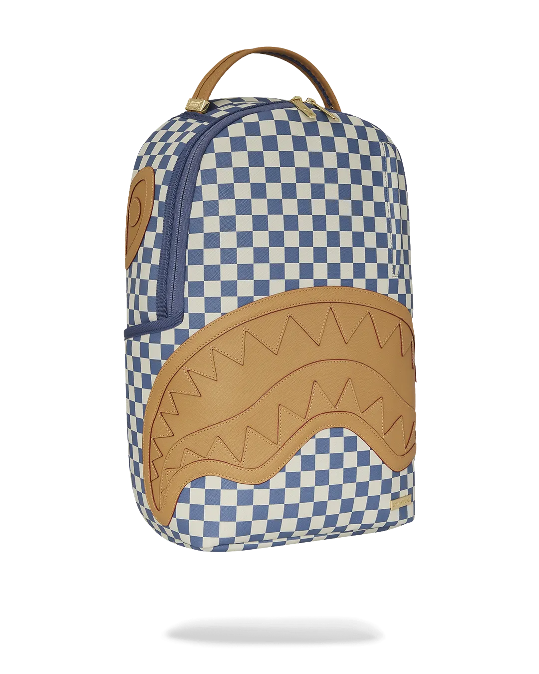 Sprayground Letter Checkers Backpack - Blue / Cream
