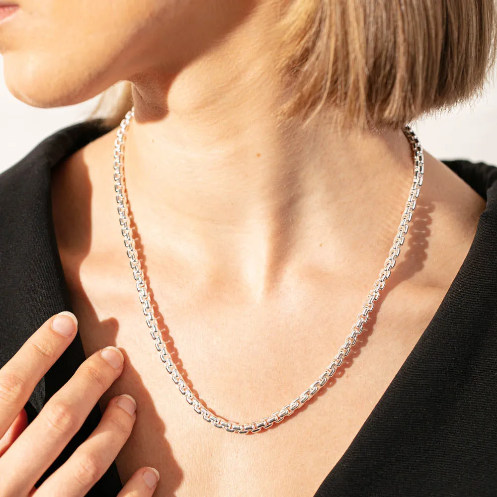 Sterling Silver Box Link Chain