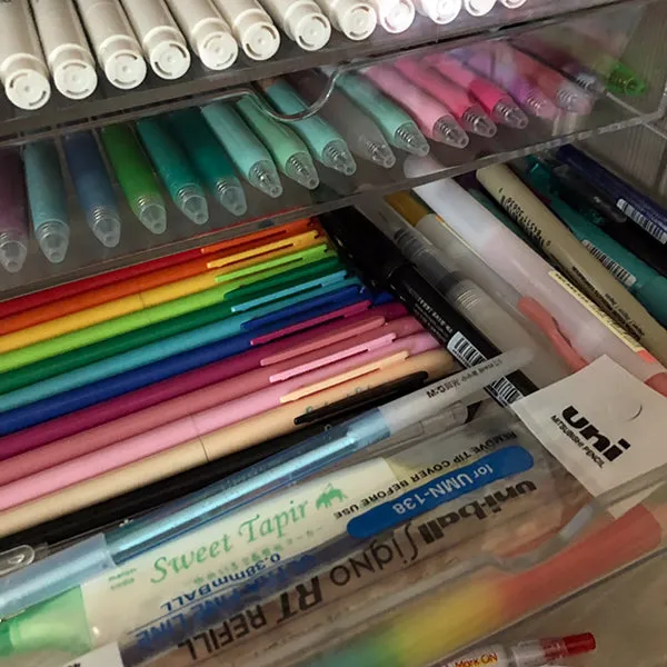 Transparent Acrylic Stationery Organizer