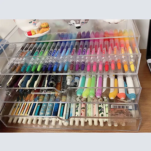 Transparent Acrylic Stationery Organizer