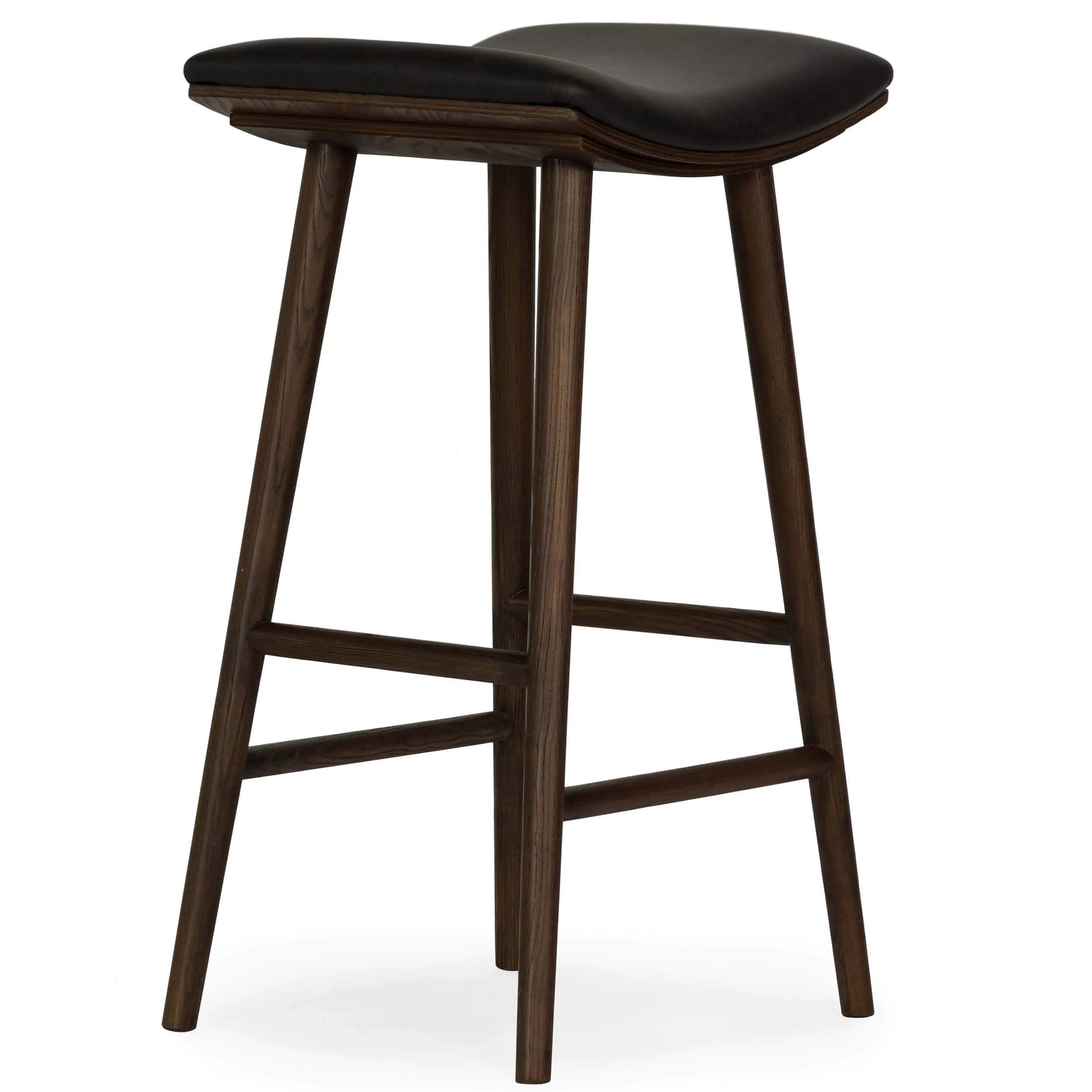 Union Bar & Counter Stool, Distressed Black