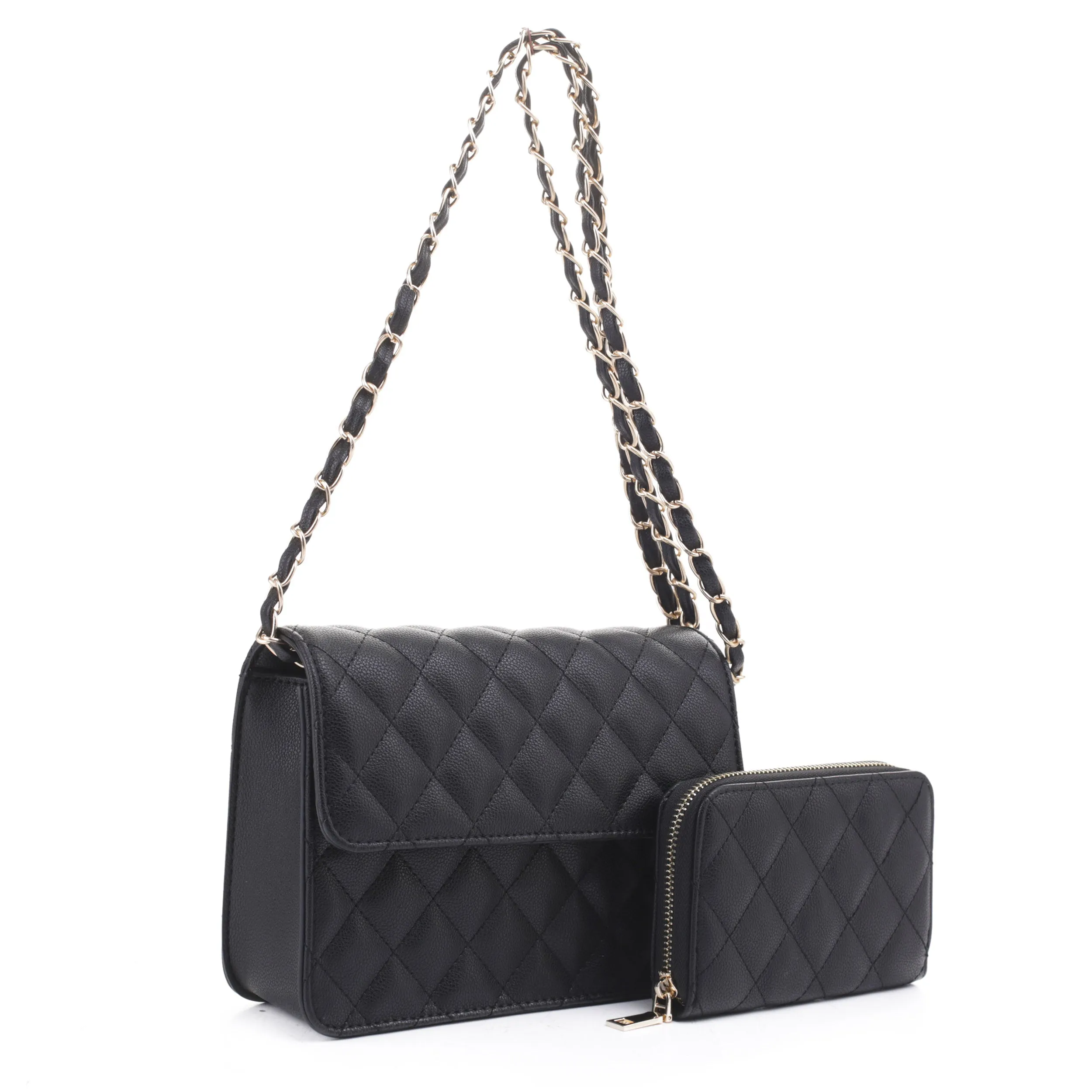 Valeria Quilted Crossbody Set