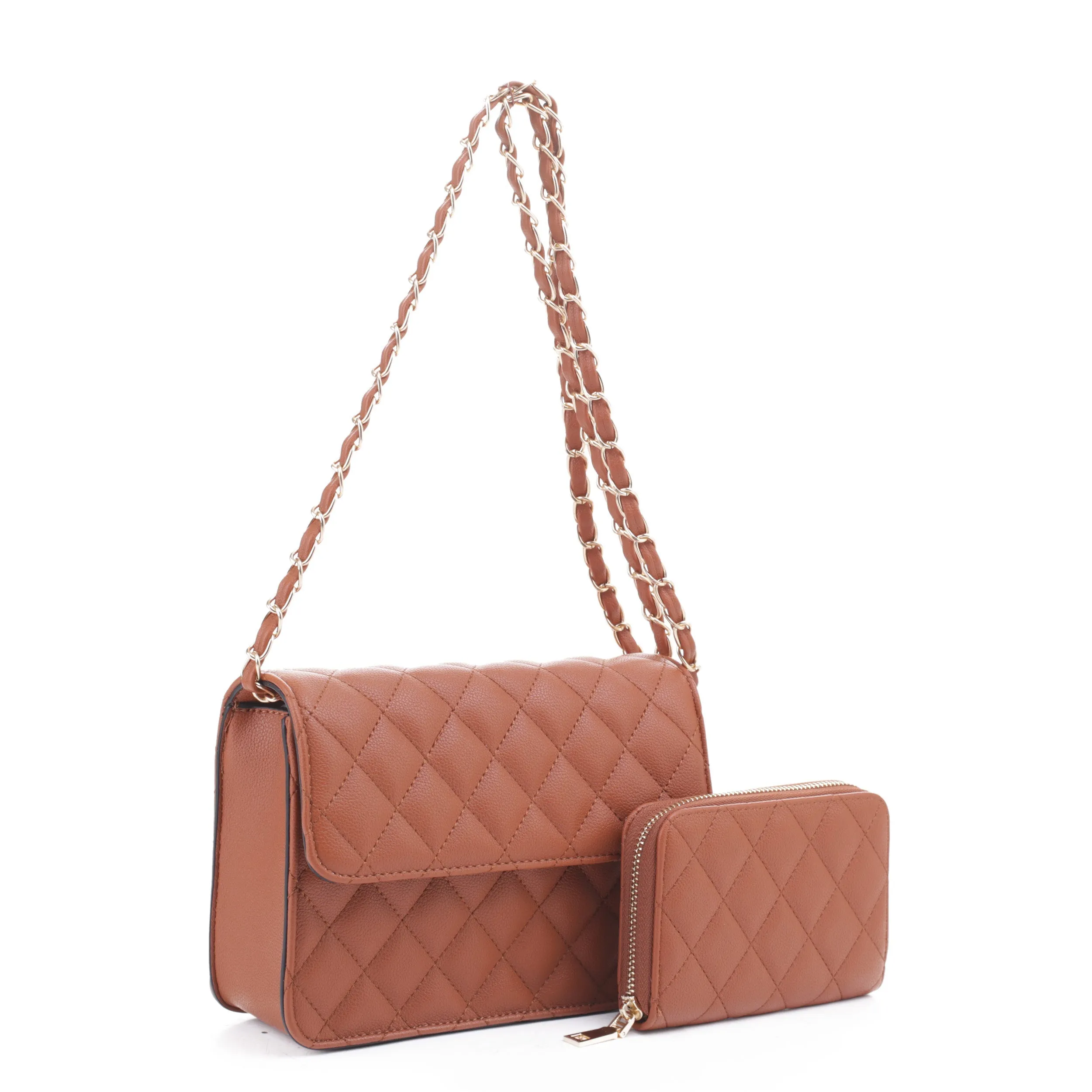 Valeria Quilted Crossbody Set
