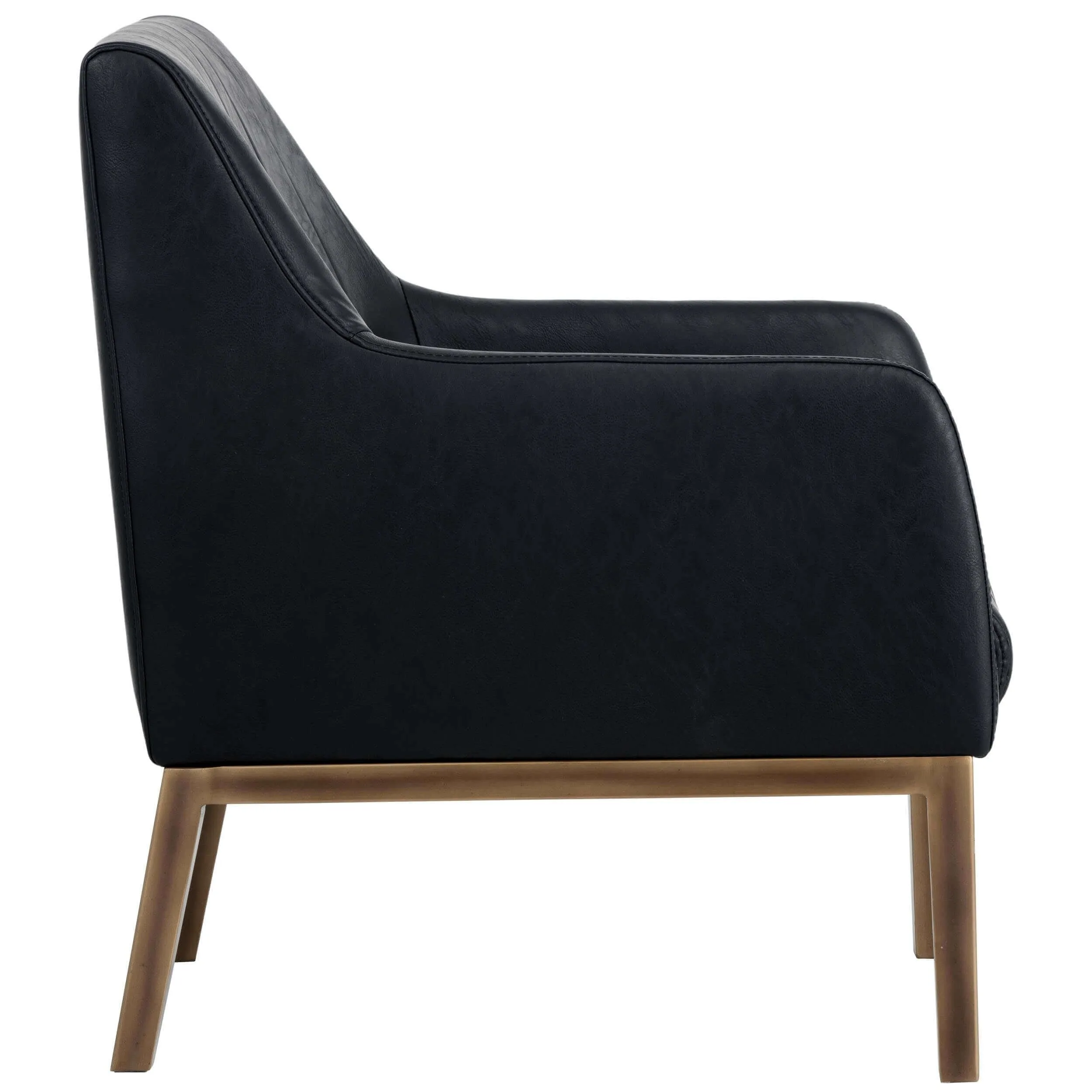 Wolfe Lounge Chair, Vintage Black